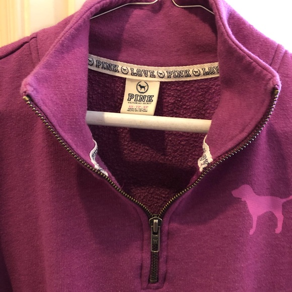 VS PINK XS  1/4 Zip Sweatshirt - Picture 3 of 5
